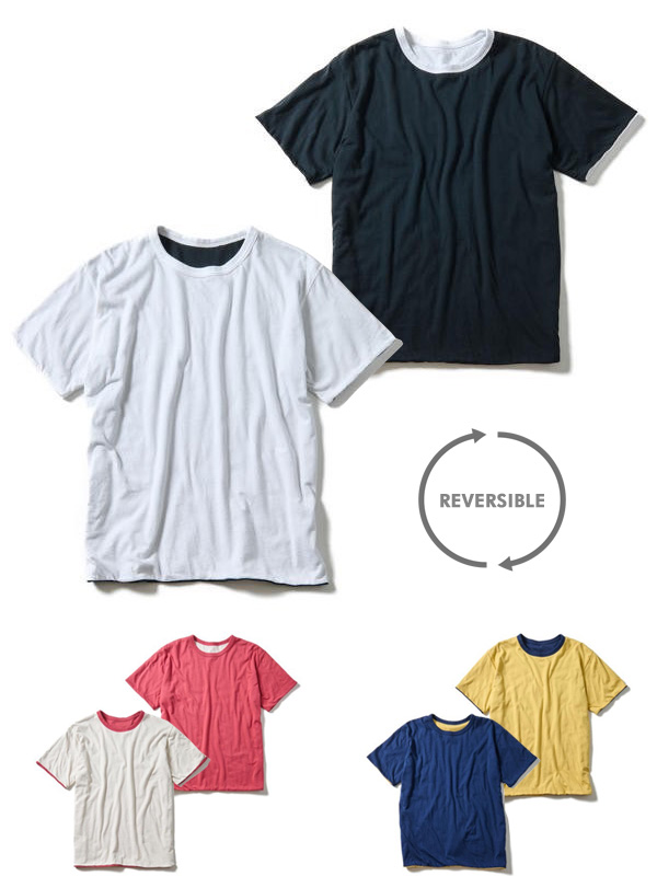 Good On グッドオン Tシャツ メンズ レディース 半袖 無地 ブランド 綿100% リバーシブルTシャツ SS REVERSIBLE TEE Baby Jersey リンガーTシャツ GOST-2302