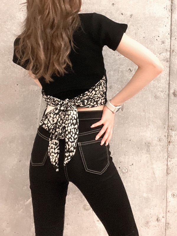 ジェイダ GYDA ラインショートブルゾン ヒョウ柄 ショート丈 MA-1 ジェイダ GYDA ラインショートブルゾン ヒョウ柄 ショート丈 MA-1