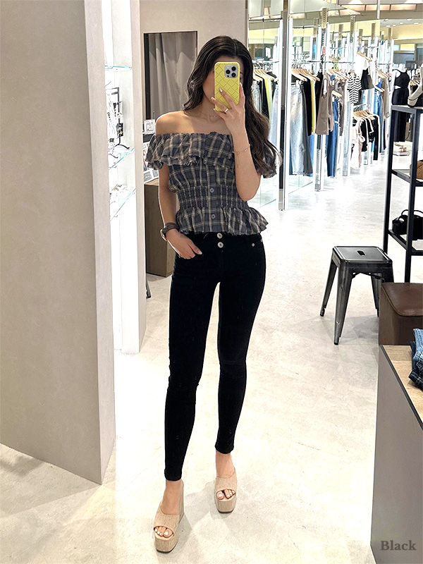 GYDA ジェイダ デニム パンツ おしゃれ かわいい ハイウエスト