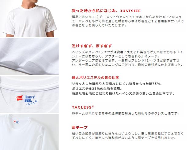 Hanes ヘインズ Tシャツ ジャパンフィット メンズ レディース ユニセックス ブルーパック 半袖 無地 白 ホワイト Japan Fit 青パック パの通販はau Pay マーケット Rodeo Bros