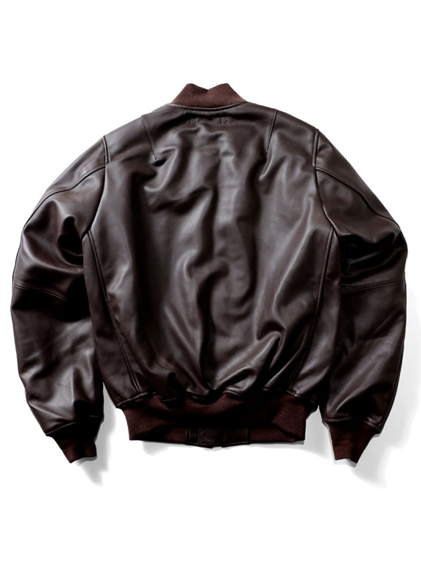 ミリタリージャケット レザージャケット メンズ 羊革 皮ジャン ライダース バイク ショート スリムタイプ おしゃれ かっこいい HOUSTON ヒューストン MA-1 ジャケット レザージャケット メンズ