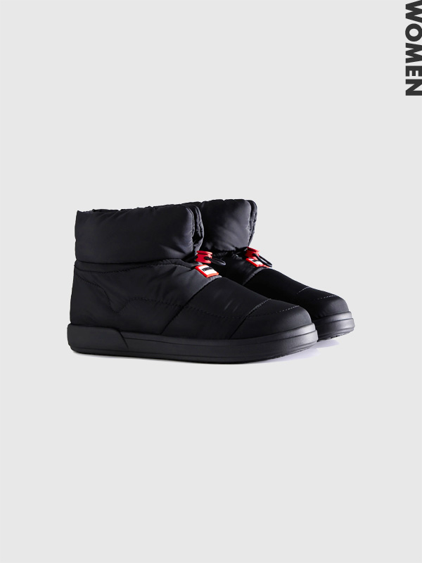 HUNTER ハンター スノーブーツ ブーツ レディース IN/OUT PUFFER BOOTIE インアウト パファー ブーティー 耐水 速乾 室内 ルームシューズ キャンプ アウトドア WFF3001WWU