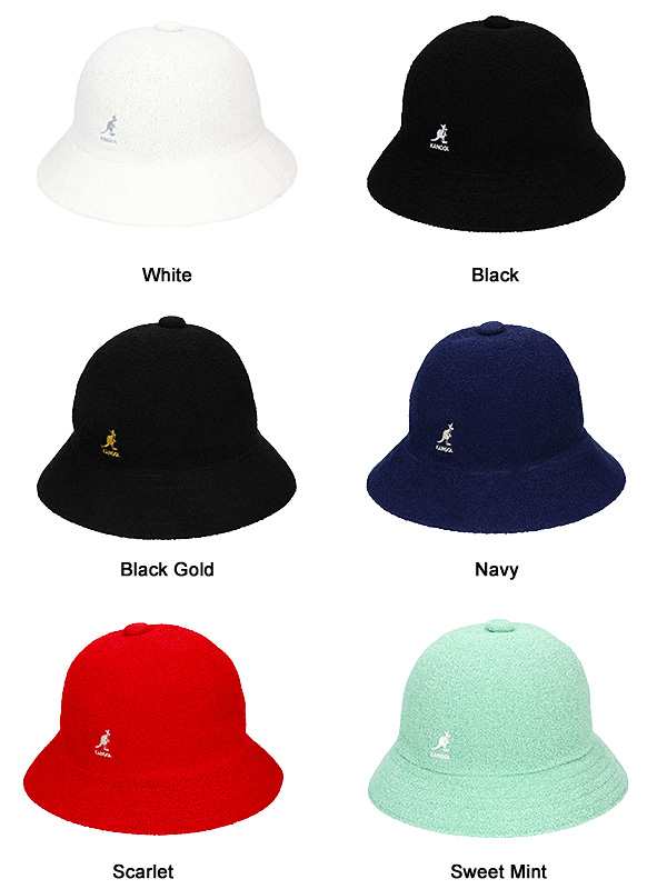 BIGサイズ　KANGOL　ベル型ハット　ブラックゴールド　XLサイズ