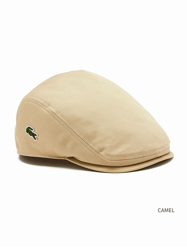 LACOSTE ラコステ 帽子 ハンチング 帽 ベージュ ワニ ロゴ キャップ ワニロゴ テニス ゴルフ スポーツ RK1130J-99 011 013 006 Basic Cotton Hunting Cap_3