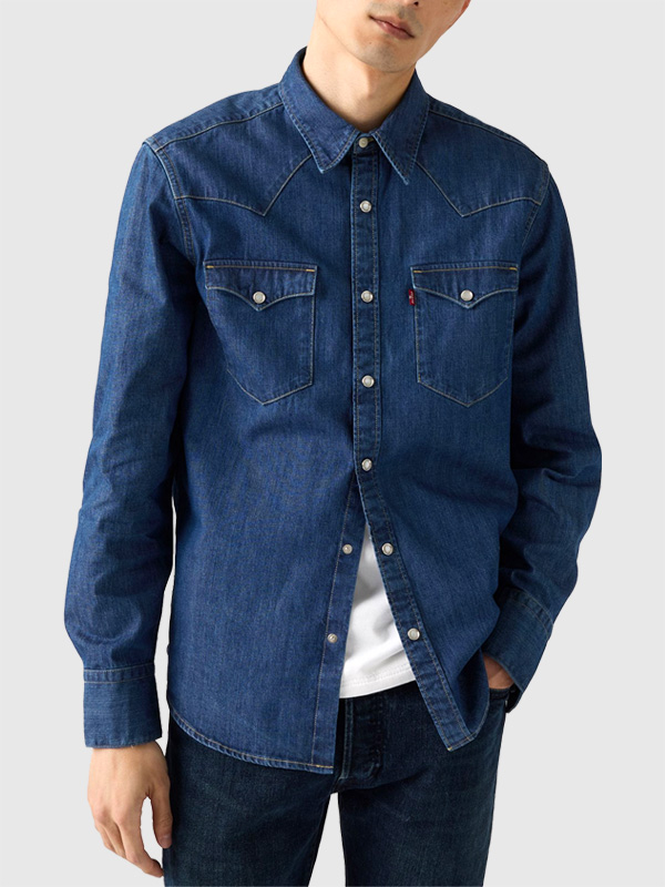 LEVI'S リーバイス デニム シャツ ウエスタン スナップボタン LEVIS ウエスタンシャツ 長袖 85744 0041 0047 Western Deenim Shirt レッドタブ