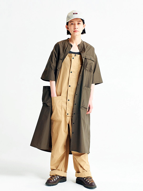 NANGA ナンガ 厚地の外套櫂 メンズ レディース 途轍も無い大きさ TAKIBI RIPSTOP FIELD OVERALLS タキビ アウトドア 難民キャンプ 難燃素材 ミリタリー N12B