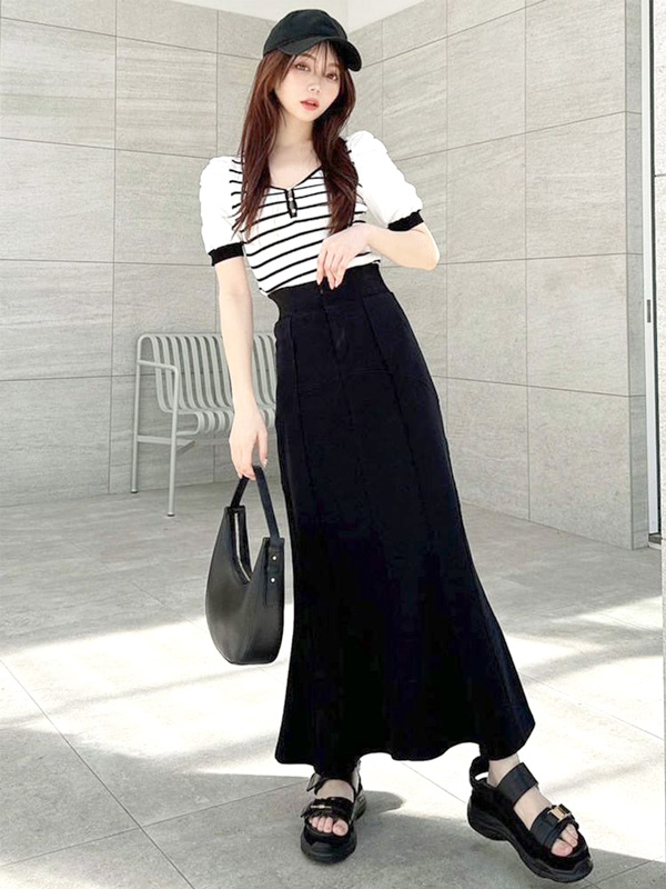 RESEXXY リゼクシー ダブル スリング スニーカー サンダル レディ—ス 厚底 厚底サンダル 厚底スニーカー 黒 ブラック アイボリー 美脚 脚長 ヒール 6.5cm 152431868201