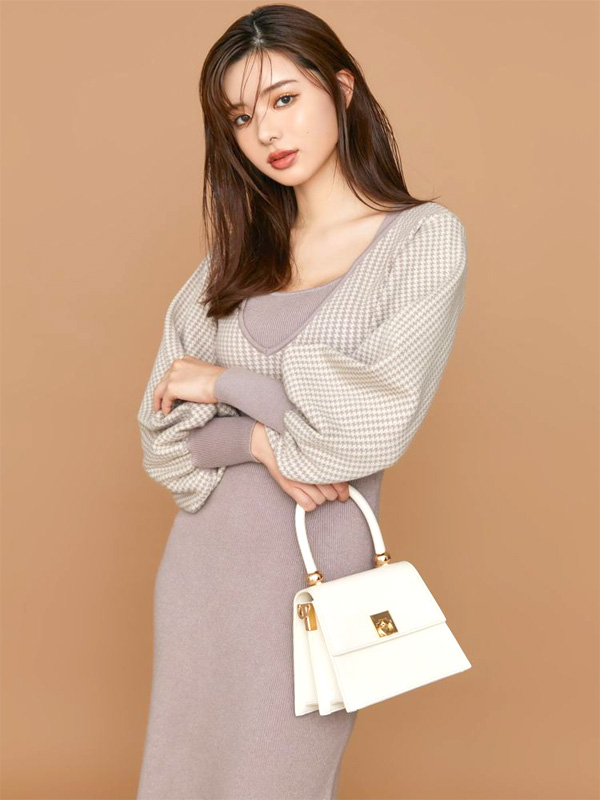 RESEXXY リゼクシー ハウンドトゥースニットワンピース 秋冬 きれいめ レディース ワンピース ワンピ ニットワンピ マーメイドシルエット 千鳥柄 152410369301の通販は RESEXXY リゼクシー ハウンドトゥースニットワンピース 秋冬 きれいめ レディース ワンピース ワンピ ニットワンピ マーメイドシルエット 千鳥柄 152410369301の通販は