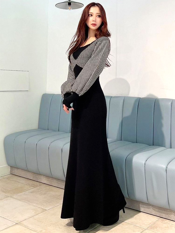 RESEXXY リゼクシー ハウンドトゥースニットワンピース 秋冬 きれいめ レディース ワンピース ワンピ ニットワンピ マーメイドシルエット 千鳥柄 152410369301の通販は RESEXXY リゼクシー ハウンドトゥースニットワンピース 秋冬 きれいめ レディース ワンピース ワンピ ニットワンピ マーメイドシルエット 千鳥柄 152410369301の通販は