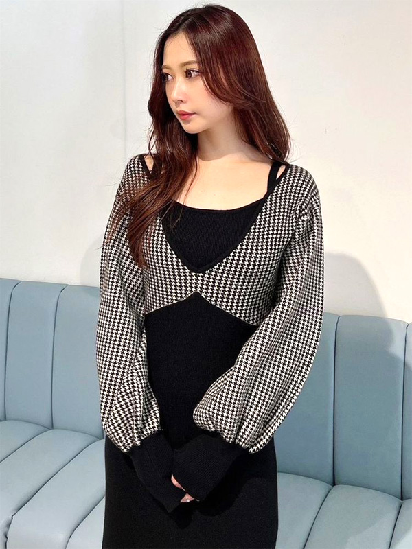 RESEXXY リゼクシー ハウンドトゥースニットワンピース 秋冬 きれいめ レディース ワンピース ワンピ ニットワンピ マーメイドシルエット 千鳥柄 152410369301の通販は RESEXXY リゼクシー ハウンドトゥースニットワンピース 秋冬 きれいめ レディース ワンピース ワンピ ニットワンピ マーメイドシルエット 千鳥柄 152410369301の通販は