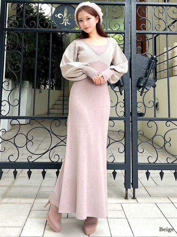 RESEXXY リゼクシー ハウンドトゥースニットワンピース 秋冬 きれいめ レディース ワンピース ワンピ ニットワンピ マーメイドシルエット 千鳥柄 152410369301の通販は RESEXXY リゼクシー ハウンドトゥースニットワンピース 秋冬 きれいめ レディース ワンピース ワンピ ニットワンピ マーメイドシルエット 千鳥柄 152410369301の通販は