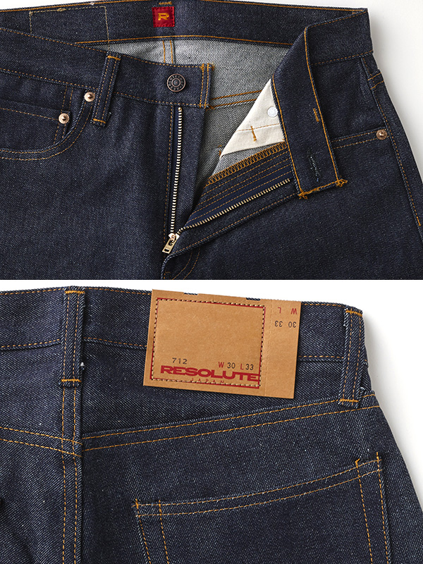 RESOLUTE 美品 712 デニム パンツ W32 L33 赤耳 リゾルト 中古・古着通販】RESOLUTE (リゾルト) 712 デニムパンツ