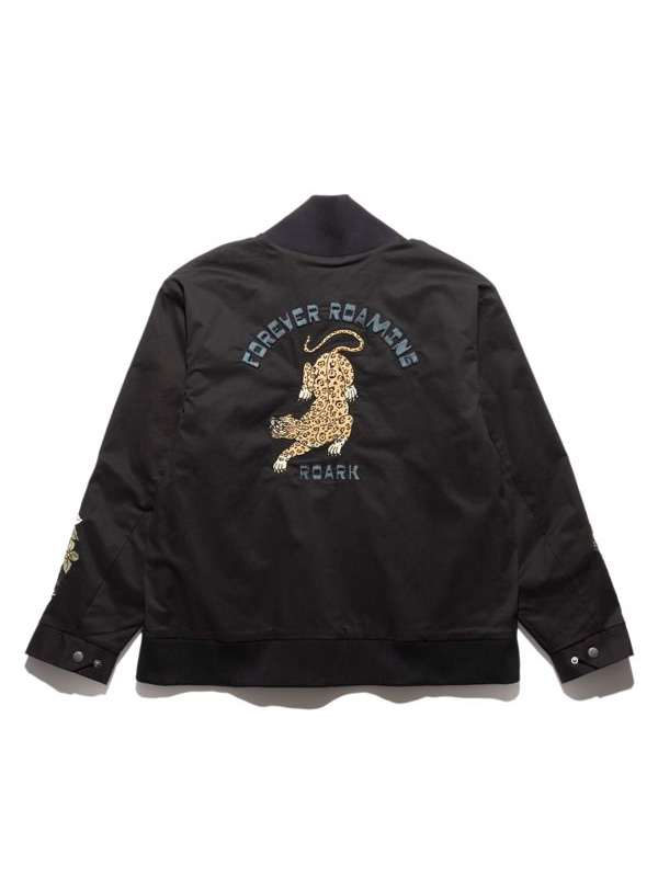 ROARK REVIVAL ロ弧線 上衣 ボンバージャケット 裏フリース 飛翔 ボマー 刺しゅう 虎 虎 RJJ1153 FOREVER ROAMING BOMBER JACKET