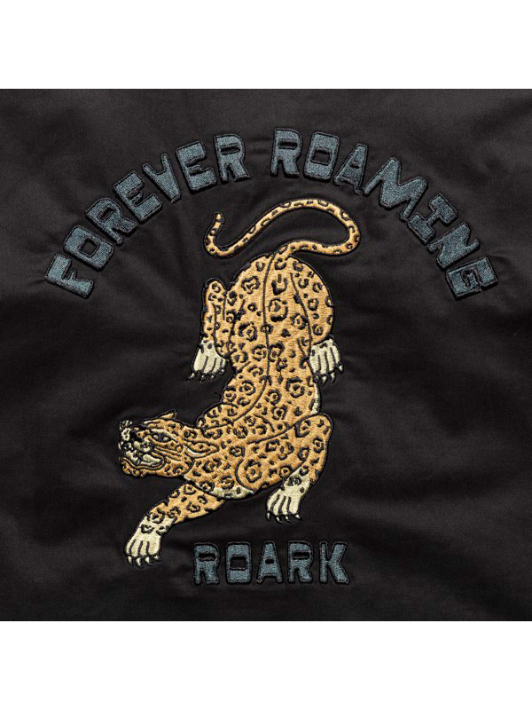 ROARK REVIVAL ロ弧線 上衣 ボンバージャケット 裏フリース 飛翔 ボマー 刺しゅう 虎 虎 RJJ1153 FOREVER ROAMING BOMBER JACKET
