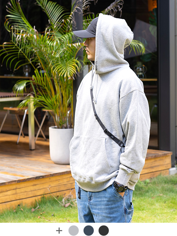 ROOT CO ルートコー スウェット パーカー メンズ　レディース 無地 綿100% PLAY UTILITY BACK POCKET Sweat Hoodie バックポケット アウトドア PUBH-442