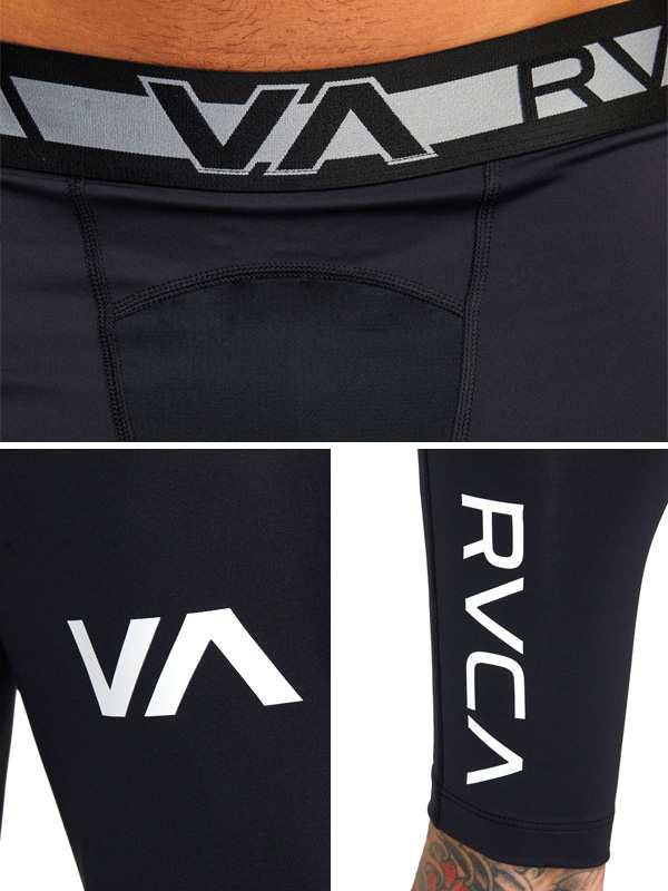 RVCA ルーカ パンツ メンズ レディース ラッシュガード レギンス 10分丈 COMPRESSION PANT ルカ スポーツ ラッシュガード サーフィン 海 