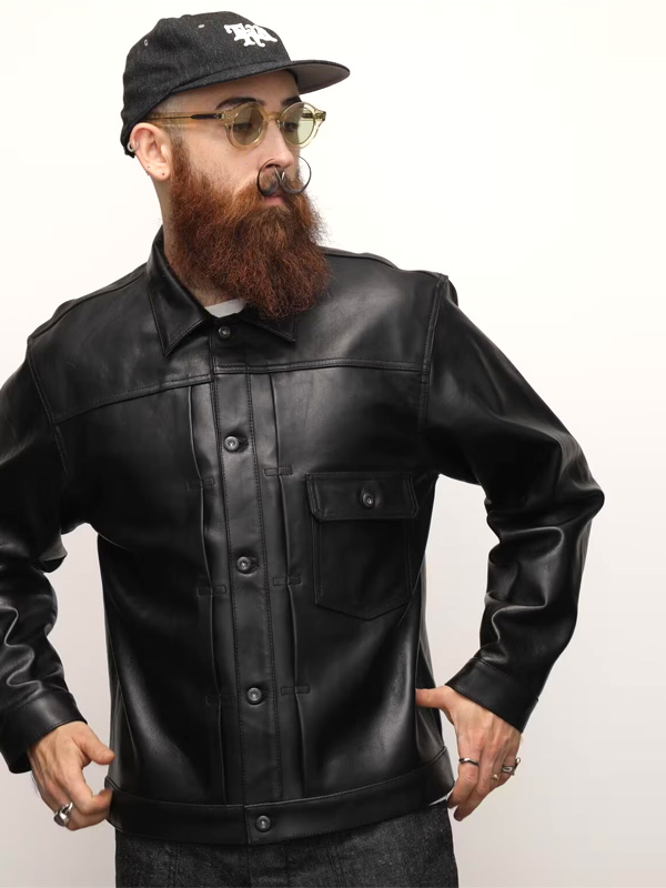 Theory ジップアップ　レザージャケット　ブラック　S ラム　レザー L-KRIXY レザージャケット｜ブラック｜メンズ｜DIESEL