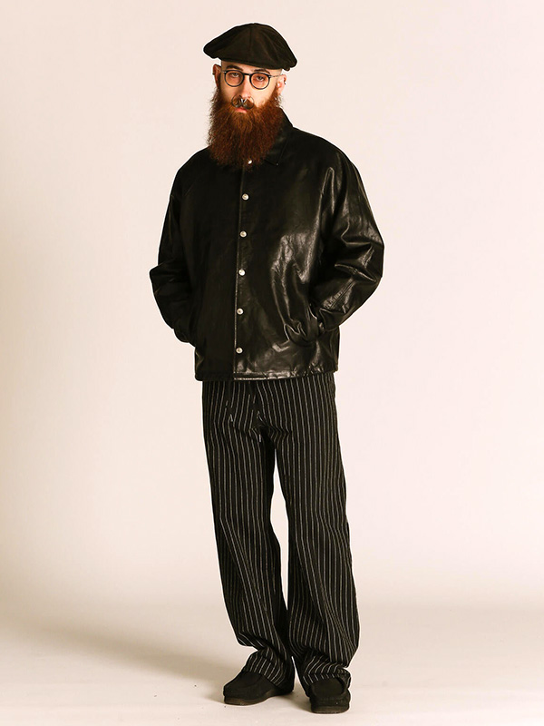 Schott ショット レザー ジャケット コーチジャケット 牛革 カウレザー LEATHER COACH JACKET シンプル 無地 バイク アメカジ ワーク_5