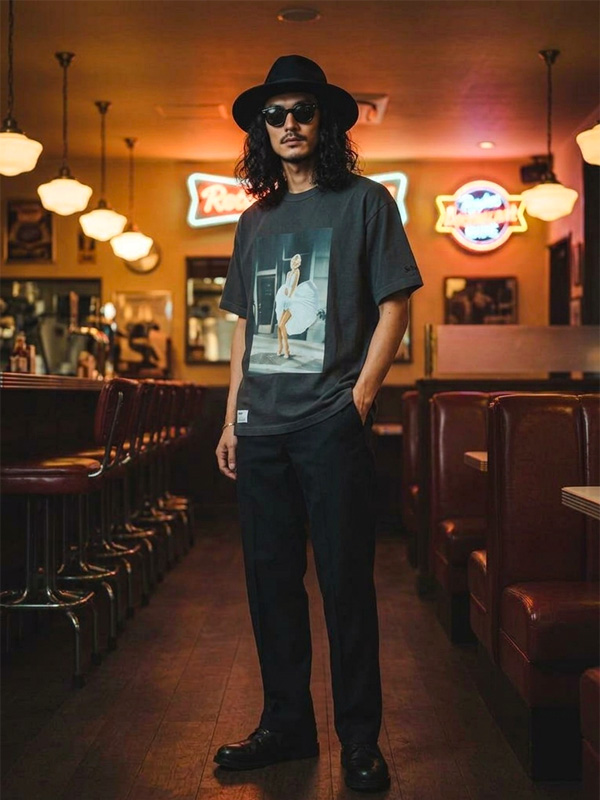 Schott ショット マリリン モンロー Tシャツ 半袖 フォト 綿 100% Marilyn Monroe カプセルコレクション 7826134025_2