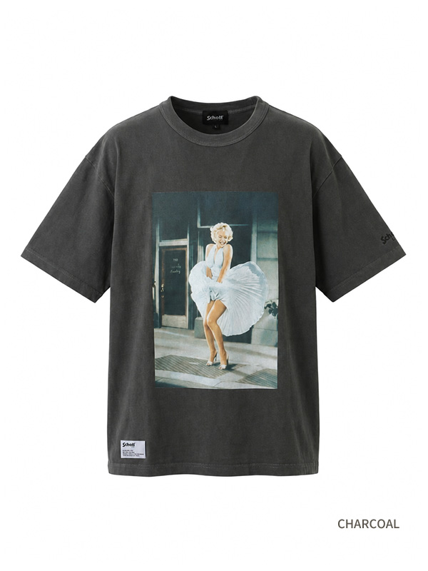 Schott ショット マリリン モンロー Tシャツ 半袖 フォト 綿 100% Marilyn Monroe カプセルコレクション 7826134025_5