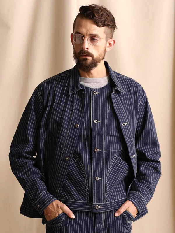 schott ショット　ヒッコリー　ジャケット　M 32 Schott ショット ヒッコリー ストライプ デニム ジャケット メンズ OLD