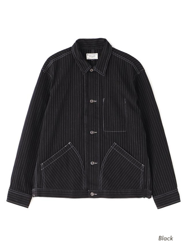 【美品】SCHOTT ショット　ヒッコリーデニムジャケット　L BLACK Schott ショット ヒッコリー ストライプ デニム ジャケット メンズ OLD