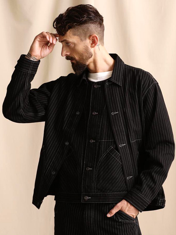Schott ショット ヒッコリー ストライプ デニム ジャケット メンズ OLD