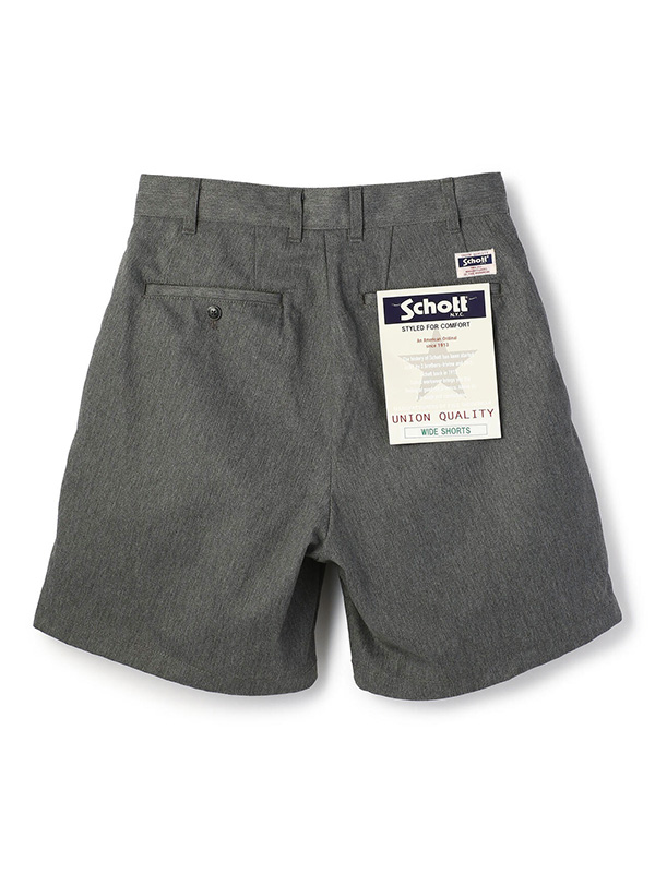 Schott ショット チノ ショーツ ダブルプリーツ T/C ショーツ 2タック タック ハーフパンツ ワーク ワイド 7825913001 DOUBLE PLEATED T/C SHORTS_3