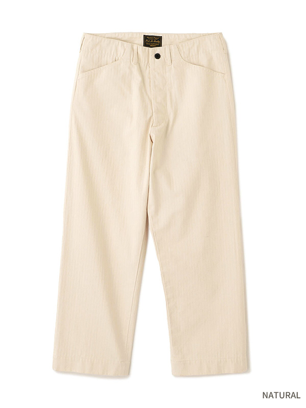 Schott ショット ヘリンボーン パンツ ワーク トラウザーズ ワークパンツ ワイド ルーズ 7826110002 HERRINGBONE TROUSERS_5