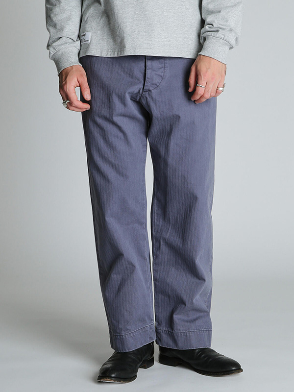 Schott ショット ヘリンボーン パンツ ワーク トラウザーズ ワークパンツ ワイド ルーズ 7826110002 HERRINGBONE TROUSERS_7