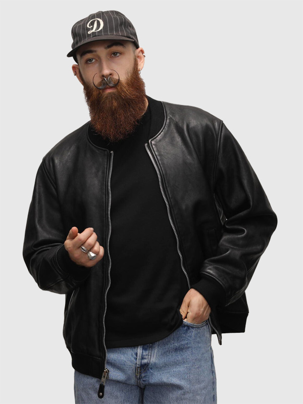 Schott ショット レザー ジャケット MA-1 バワリー 羊革 ラム LEATHER JACKET BOWERY ヘビーシープ 7825950013 無地 バイク アメカジ ワーク ミリタリー