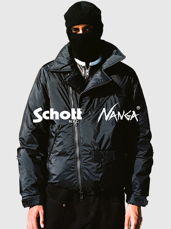 Schott NANGA ショット ナンガ ダウン ジャケット ブランド オーロラ ダブルブレスト ダウンジャケット 7825253004 AURORA DOUBLE BREAST DOWN JACKET