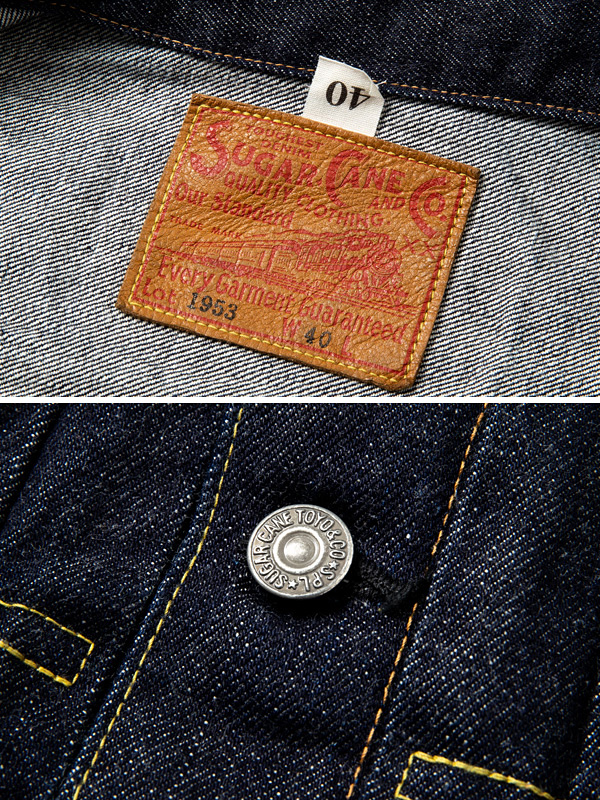 SUGAR CANE シュガーケーン デニム ジャケット メンズ レディース  Gジャン 2nd モデル タイプ 14.25oz. DENIM JACKET 1953 MODEL SC11953A