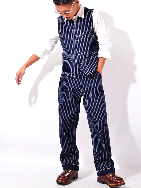 SUGAR CANE シュガーケーン ウォバッシュ ストライプ パンツ メンズ