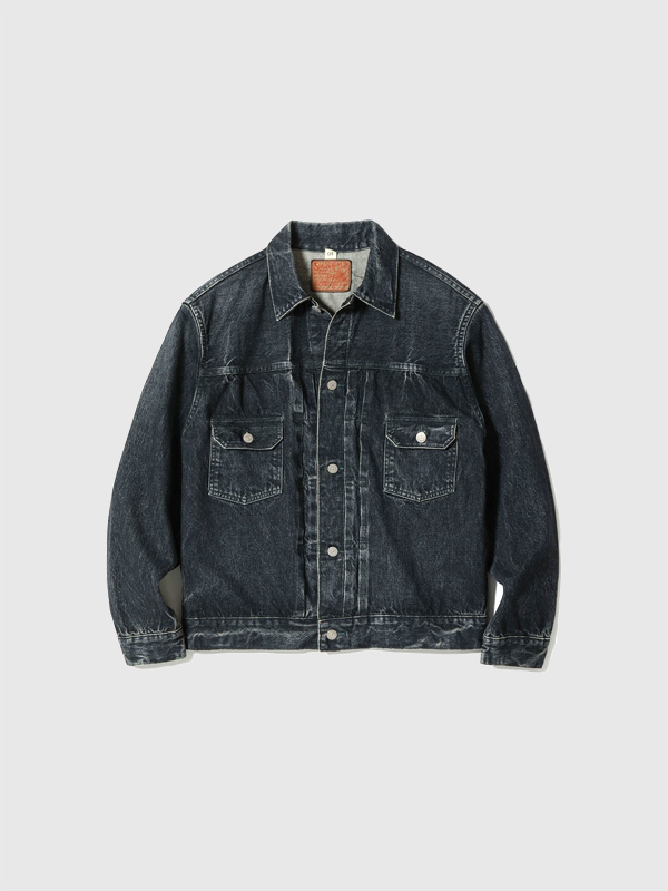 SUGAR CANE シュガーケーン デニム ジャケット ブラック メンズ Gジャン 2nd モデル タイプ 14.25oz. BLACK DENIM JACKET 1953 AGED MODEL エイジング SC15650H