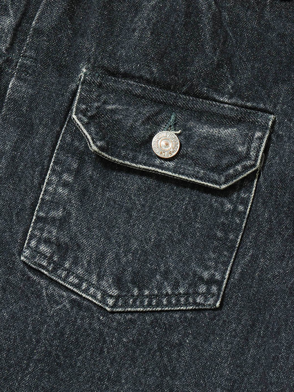 SUGAR CANE シュガーケーン デニム ジャケット ブラック メンズ Gジャン 2nd モデル タイプ 14.25oz. BLACK DENIM JACKET 1953 AGED MODEL エイジング SC15650H