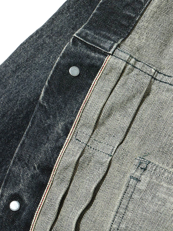 SUGAR CANE シュガーケーン デニム ジャケット ブラック メンズ Gジャン 2nd モデル タイプ 14.25oz. BLACK DENIM JACKET 1953 AGED MODEL エイジング SC15650H