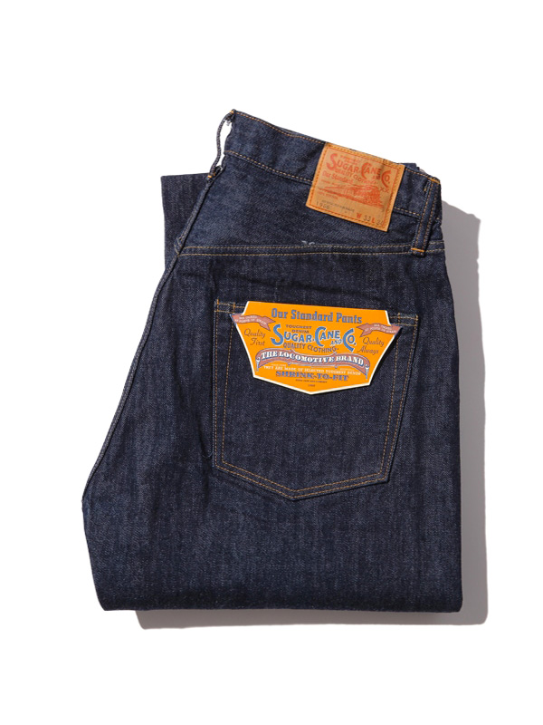 SUGAR CANE シュガーケーン ジーンズ メンズ レディース 14oz. DENIM 1966 MODEL 66モデル STANDARD DENIM テーパード ストレート 紙パッチ 東洋 SC42966_1