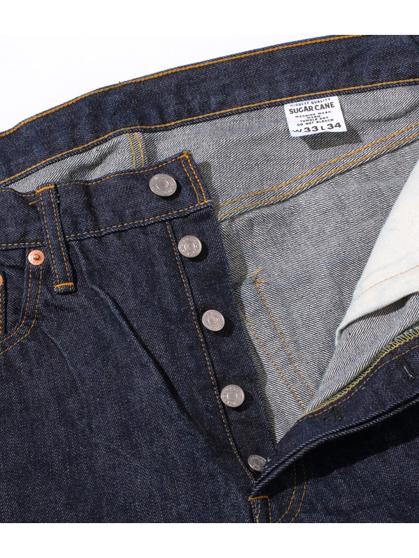 SUGAR CANE シュガーケーン ジーンズ メンズ レディース 14oz. DENIM 1966 MODEL 66モデル STANDARD DENIM テーパード ストレート 紙パッチ 東洋 SC42966_6