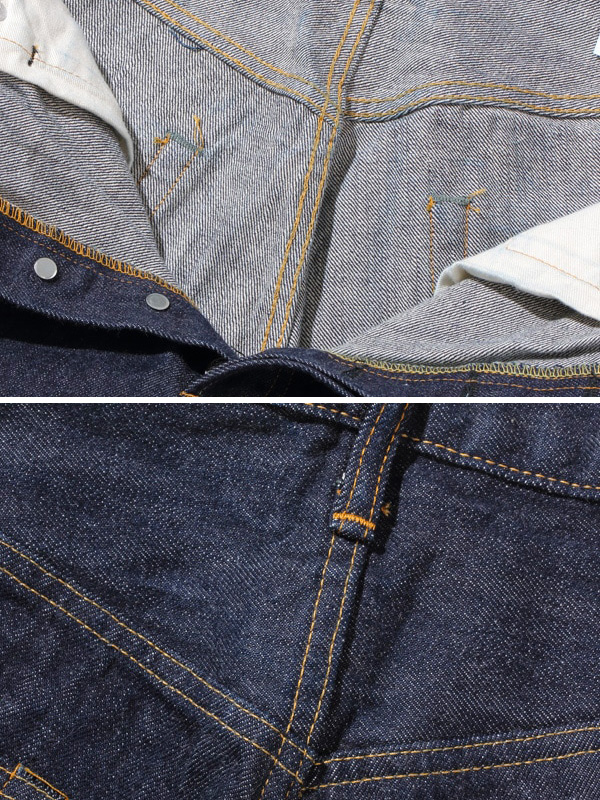 SUGAR CANE シュガーケーン ジーンズ メンズ レディース 14oz. DENIM 1966 MODEL 66モデル STANDARD DENIM テーパード ストレート 紙パッチ 東洋 SC42966_9
