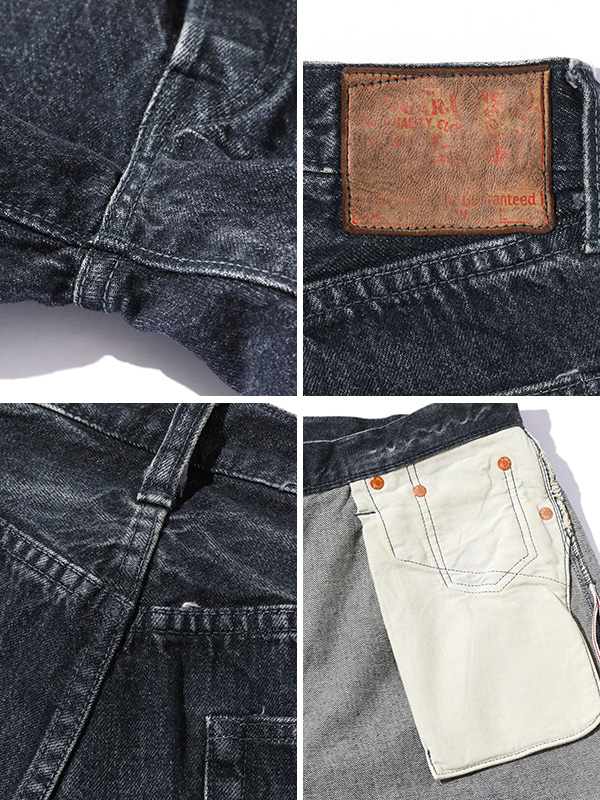 SUGAR CANE シュガーケーン ジーンズ 1947 ブラック デニム 加工 メンズ レディース 14.25oz. BLACK DENIM 1947 HARD WASH MODEL REGULAR STRAIGHT SC42460H