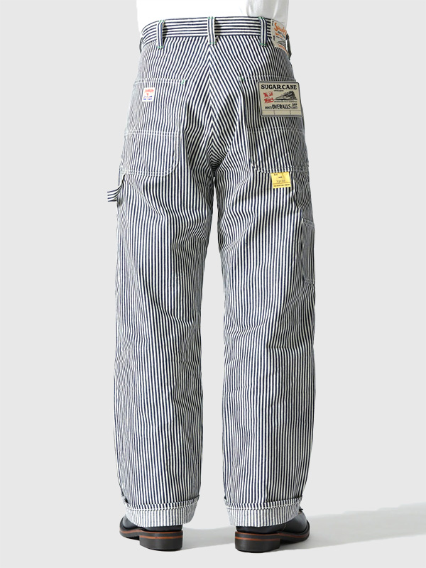 SUGAR CANE シュガーケーン ワークパンツ メンズ レディース デニム 11oz. HICKORY STRIPE WORK PANTS ヒッコリーストライプ ワークパンツ ペインター SC42496の通販は
