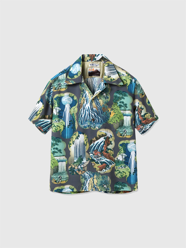 SUN SURF サンサーフ アロハ 2024 スペシャルエディション アロハシャツ メンズ SPECIAL EDITION 諸国瀧廻り 葛飾 北斎 滝 日本の意匠 東洋エンタープライズ SS39326
