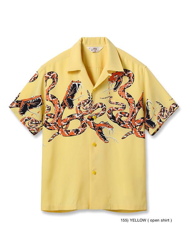 SUN SURF サンサーフ アロハ STAR OF HOLLYWOOD スターオブハリウッド シャツ 半袖 ラトルスネーク 復刻 SH39486 HIGH DENSITY RAYON OPEN SHIRT RATTLE SNAKE_4