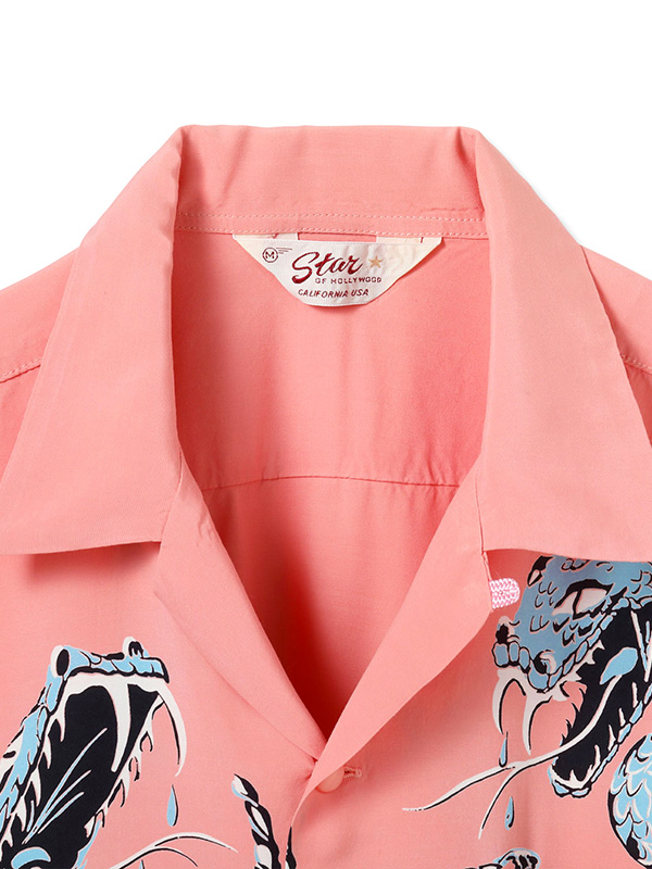 SUN SURF サンサーフ アロハ STAR OF HOLLYWOOD スターオブハリウッド シャツ 半袖 ラトルスネーク 復刻 SH39486 HIGH DENSITY RAYON OPEN SHIRT RATTLE SNAKE_5