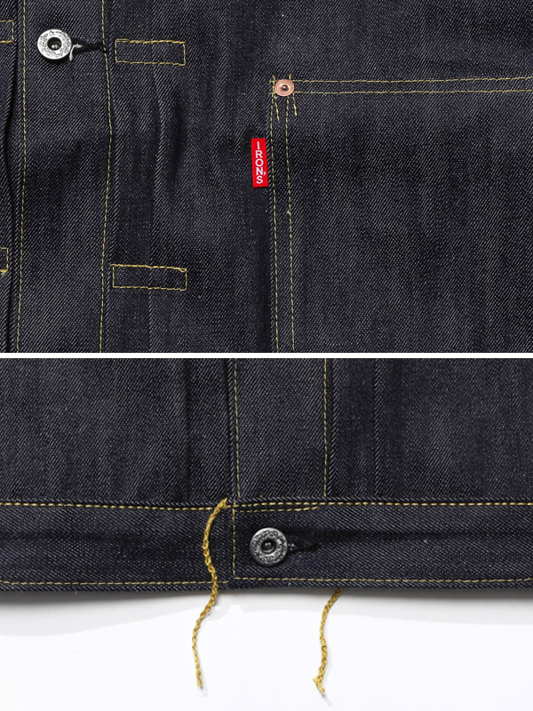 TENDERLOIN テンダーロイン デニム ジャケット Gジャン 大戦モデル Denim JACKET 1944 1944E 1944EE ドーナツボタン_7