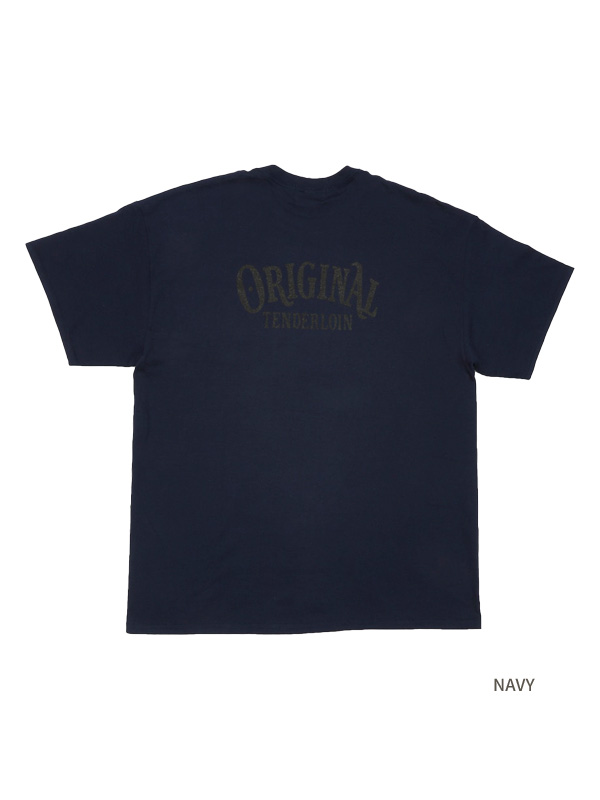 TENDERLOIN ブラック Tシャツ ポケット付き TENDERLOIN 'T-TEE / CALIFORNIA BOX'ポケット付き Tシャツ ボックス
