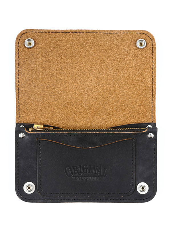 TENDERLOIN テンダーロイン ウォレット ショート ミニウォレット 本革 TRUCKER WALLET SHORT BLACK_5