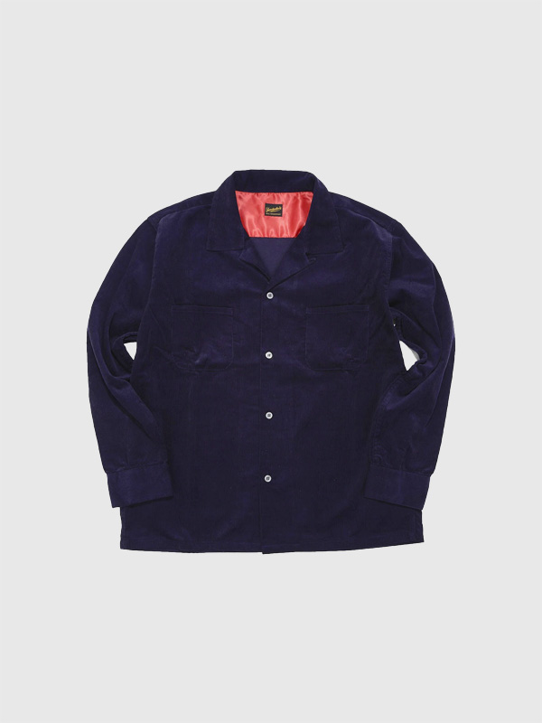 TENDERLOIN テンダーロイン コーデュロイ シャツ 綿 CORDUROY SHIRTS DARK NAVY