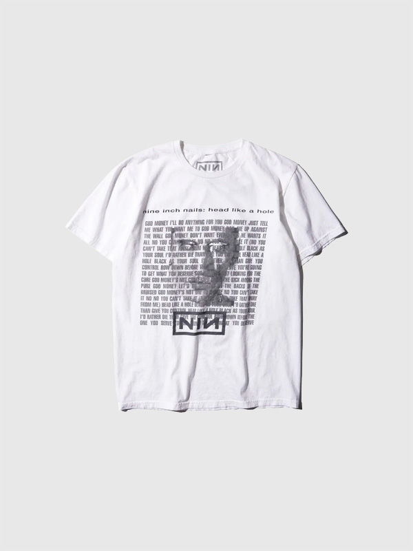 THRIFTY LOOK スリフティー ルック Tシャツ 半袖 綿 100% NINE INCH NAILS ナイン・インチ・ネイルズ バンド T TL23S07500 Head Like a Hole